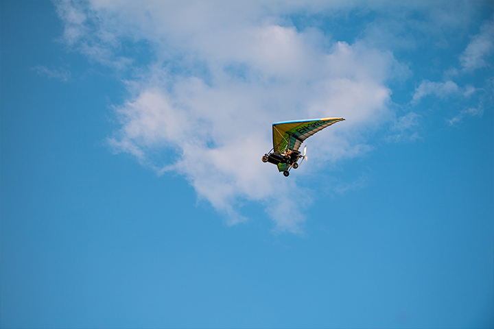 Парный полет на дельталете