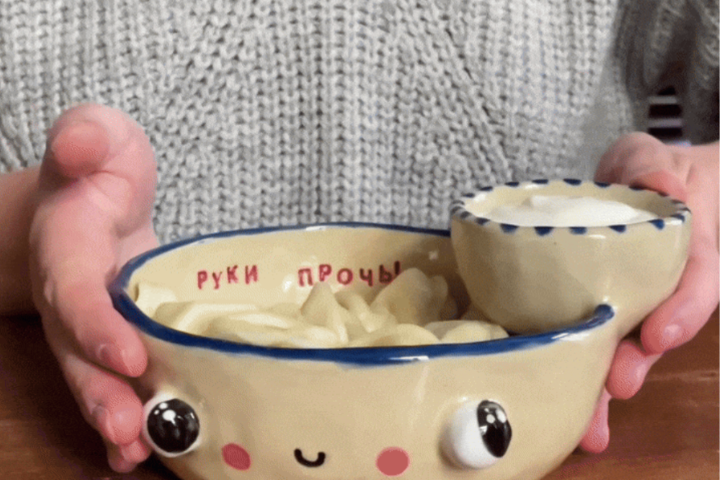 Мастер-класс по лепке мисочки для пельменей из глины