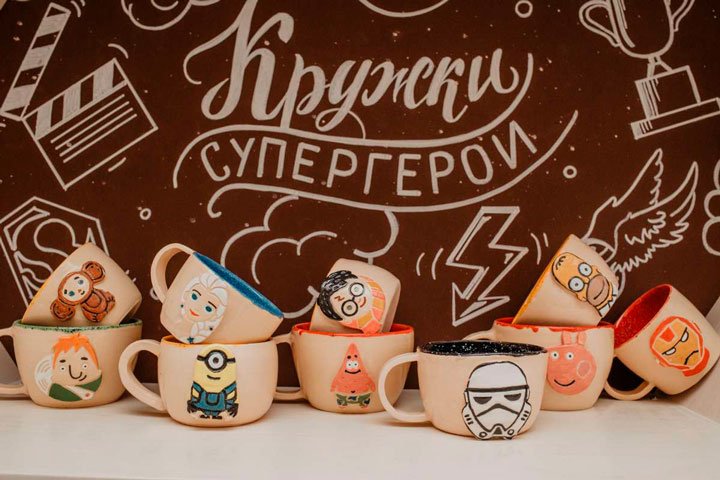 Кружка с любимым Супергероем: гончарный мастер-класс