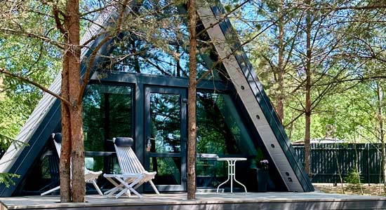 Загородный отдых в A-Frame
